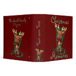 Christmas Memories Reindeer Holiday Album  Binder