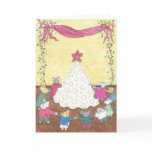 Christmas mice and a Swiss cheese xmas tree card .