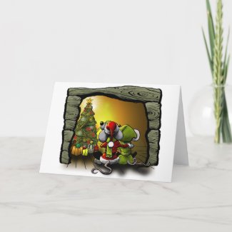 Christmas mice card