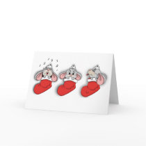 Christmas mice cards by kandykahne Christmas mice cards