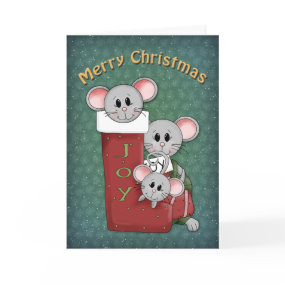Christmas Mice card