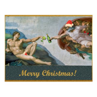 Christmas Michelangelo Postcards