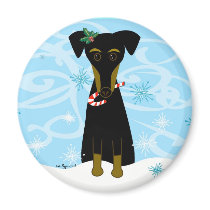Christmas Min Pin magnets