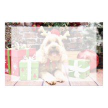 Christmas - Mini GoldenDoodle - Maggie Custom Stationery
