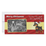 Christmas Miniature Pinscher / Manchester Terrier Photo Card