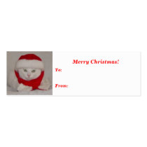 Christmas Missy Gift Tag business cards by myrtieshuman Christmas Missy Gift Tag business cards