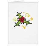 Christmas Mistletoe design Greeting Card