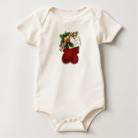 Christmas Mittens Baby Tee shirt