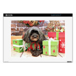 Christmas - Mixed Breed - Peanut Decal For 15" Laptop