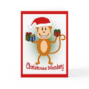 Christmas Monkey cards