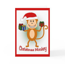 Christmas Monkey cards