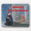 "Christmas Monkey" mousepads
