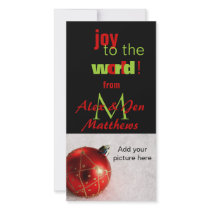 Christmas Monogram Personalized Photo Card photo cards by monogramgallery Christmas Monogram Personalized Photo Card photo cards