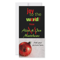 Christmas Monogram Personalized Photo Card photo cards by monogramgallery Christmas Monogram Personalized Photo Card photo cards