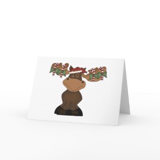 Christmas Moose card