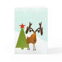 Christmas Moose cards by samack Christmas Moose cards