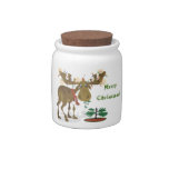 Christmas Moose~cookie jar Candy Jar
