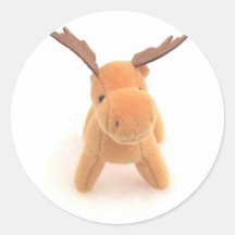 Christmas moose deer sticker