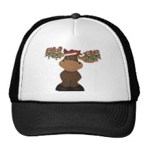 Christmas Moose Mesh Hats