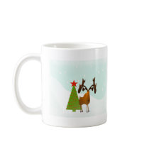 Christmas Moose Coffee Mug