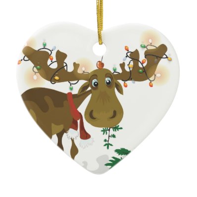 Christmas Moose ornament