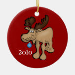 Christmas Moose Ornament