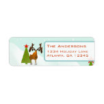 Christmas Moose Return Address Custom Return Address Labels