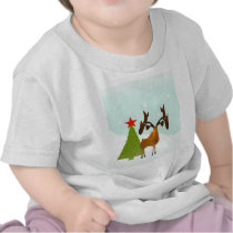 Christmas Moose t-shirts