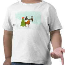 Christmas Moose t-shirts