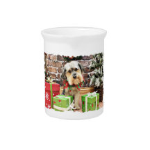 Christmas - Morkie - Cooper Beverage Pitchers