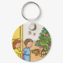 Christmas Morning keychains by myhome71 Christmas Morning keychains