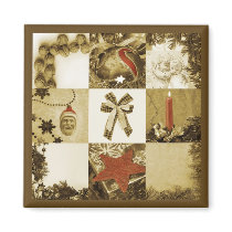 Christmas mosaic magnets