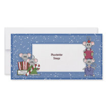 Christmas mouse and gifts photo cards by Christmas_Store Christmas mouse and gifts photo cards