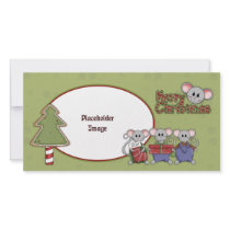 Christmas mouse and gifts photo cards by Christmas_Store Christmas mouse and gifts photo cards