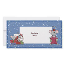 Christmas mouse and gifts photo cards by Christmas_Store Christmas mouse and gifts photo cards