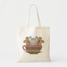 christmas mouse and gingerbread cup bags