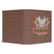 christmas mouse and gingerbread cup binders