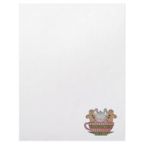 christmas mouse and gingerbread cup letterhead