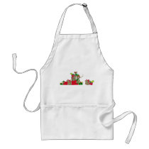 Christmas Mouse aprons by MANolan Christmas Mouse aprons