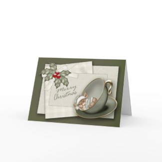 Christmas Mouse Greeting Card