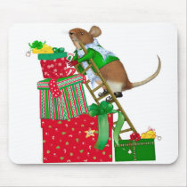 Christmas Mouse mousepads by MANolan Christmas Mouse mousepads