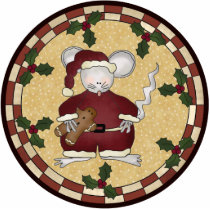Christmas Mouse Ornament photo sculptures