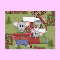 Weihnachts-Maus postkarten