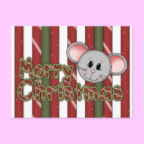 Weihnachts-Maus postkarten