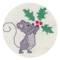 Christmas Mouse Sticker
