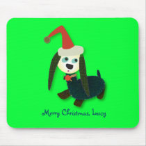 Christmas mousepad: Cute Doggie by adellaandmella Christmas mousepad: Cute Doggie