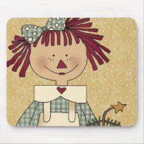 Christmas Mousepad: Simple Joys Annie by HissyFitGifts Christmas Mousepad: Simple Joys Annie