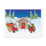 Christmas moving card post card