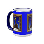 Christmas mug, Christmas trees and stars