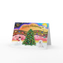 Christmas Music 2 - Bichon 1 cards